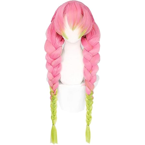 鬼滅の刃　甘露寺蜜璃風　ウィッグ コスプレ 鬼滅の刃 甘露寺蜜璃 コスプレ ウィッグ - メルカリ